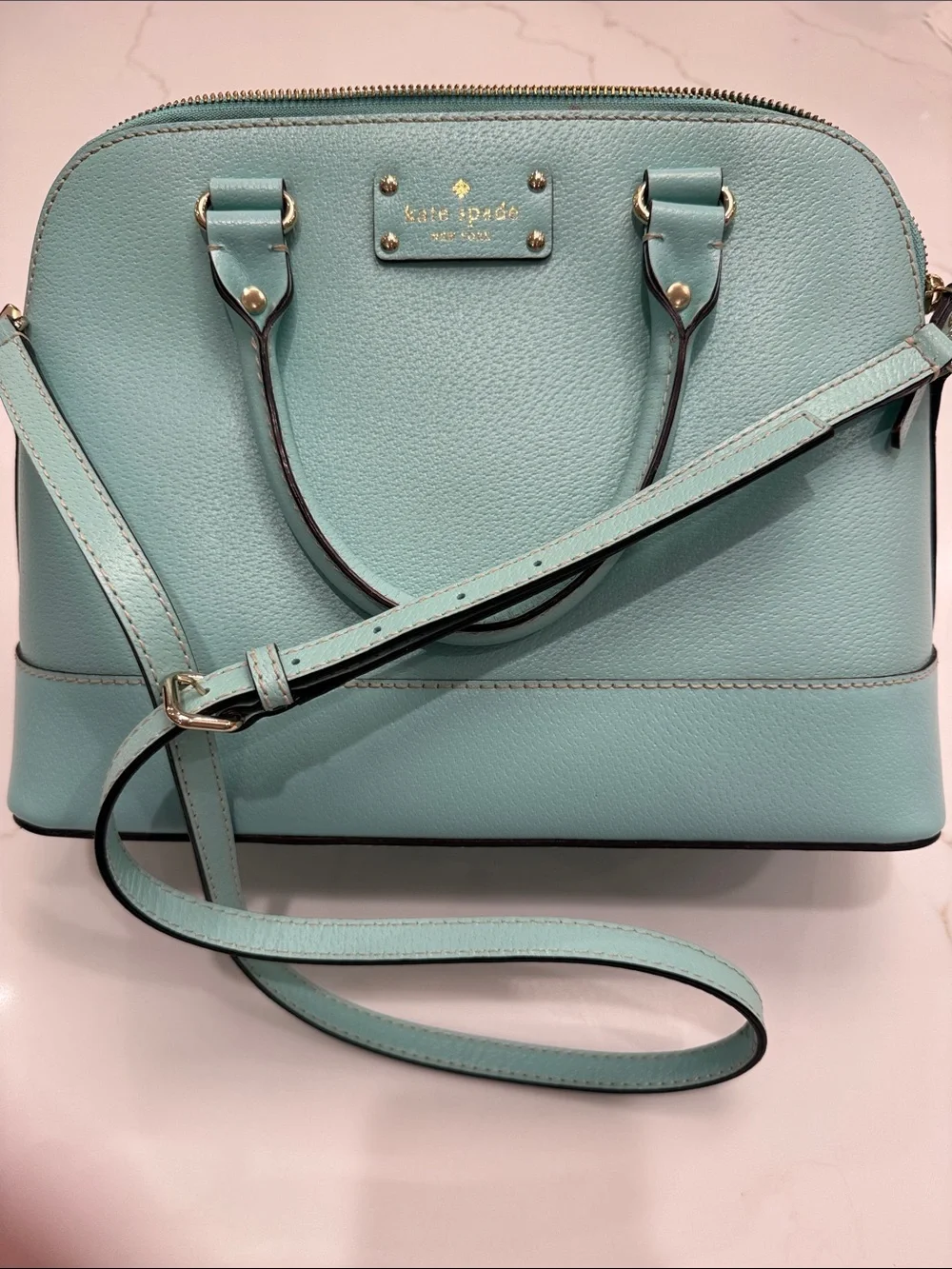 kate spade robins egg blue/green Dome Crossbody - Picture 2 of 10